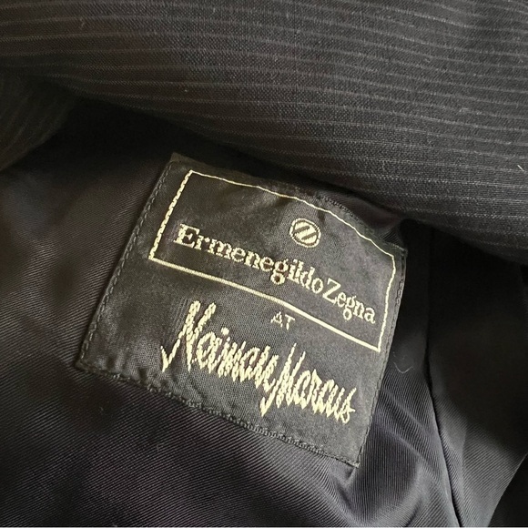 Ermenegildo Zegna Wool Sport Coat Blazer 52 Pinstripes - Picture 10 of 11